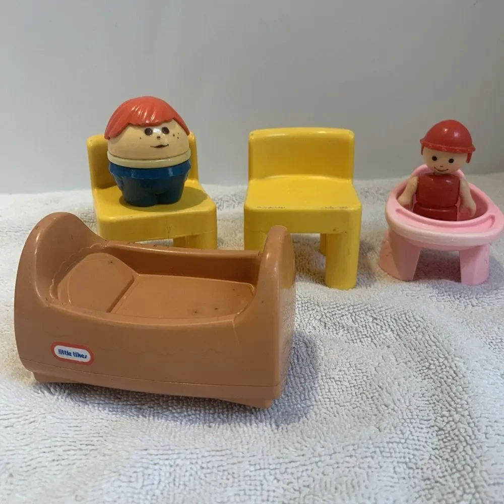 Fisher Price‎ Little People Snow Play Sled figure lot vintage 1990s